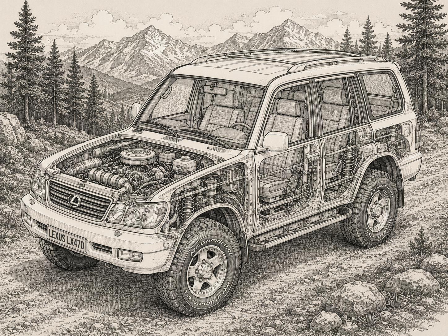 Land Cruiser X-RAY T-shirt