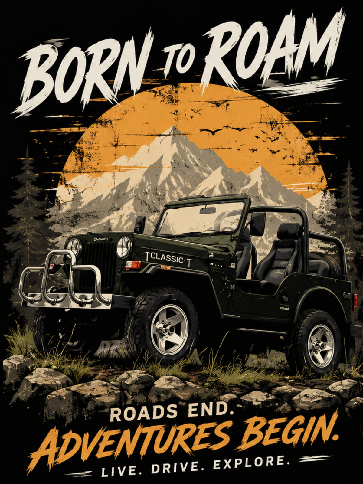 Classic Jeep (The Original 4x4) Tee