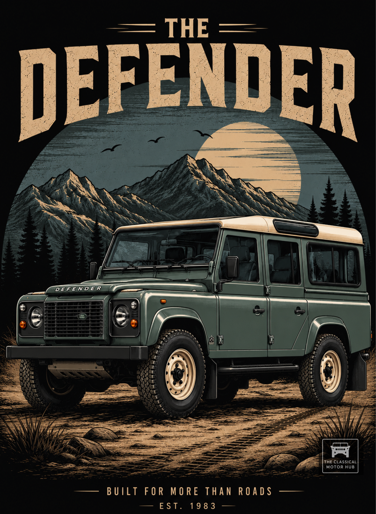 DEFENDER LEGACY (V NECK)  Tee