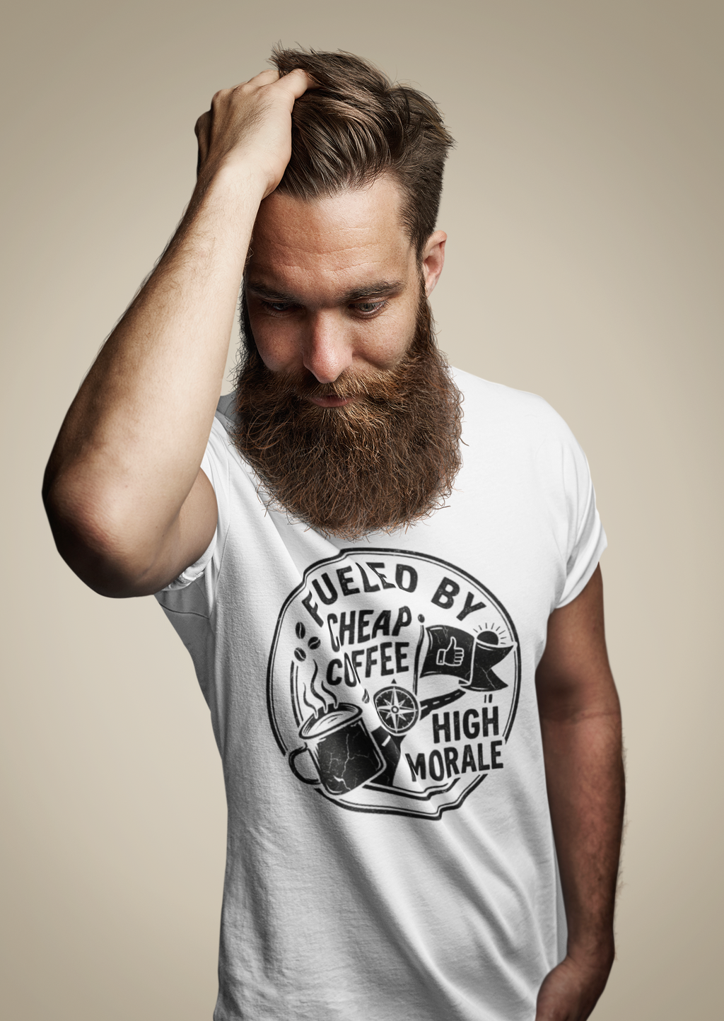 COFFEE + HIGH MORALE  Tee